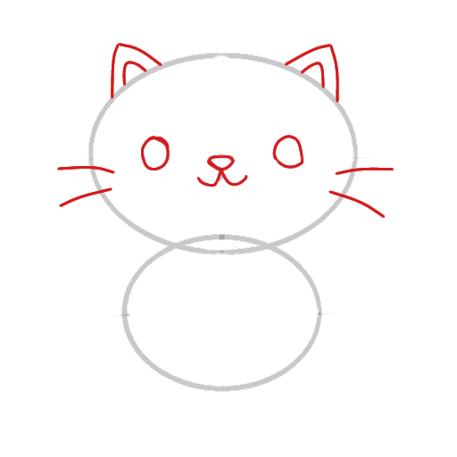 Passo 3: O Rosto Adorável do Gatinho