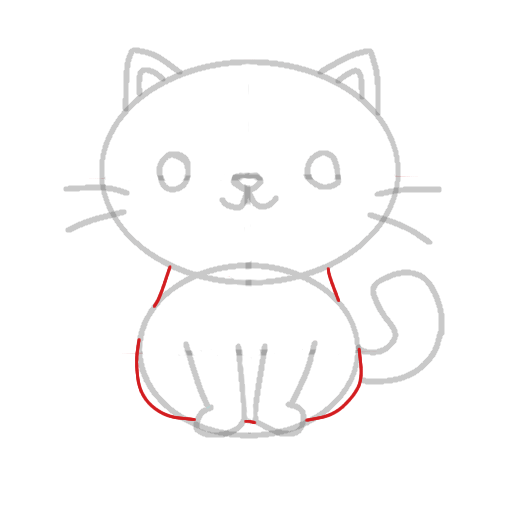 Passo 5: Detalhes Finais e Cauda do Gatinho