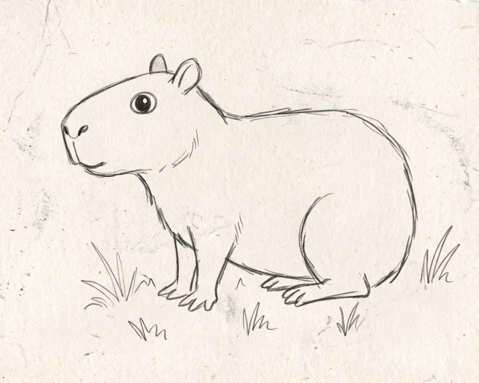 Desenhar Capivara