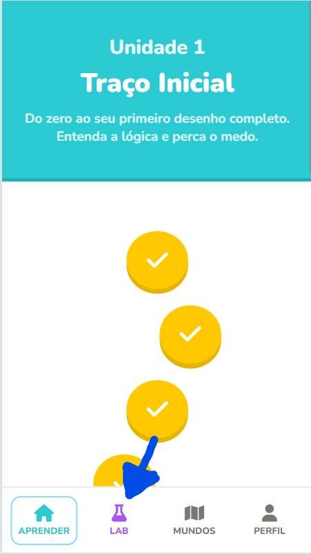 Como desenhar fotos próprias - Acesse o Laboratório (LAB)